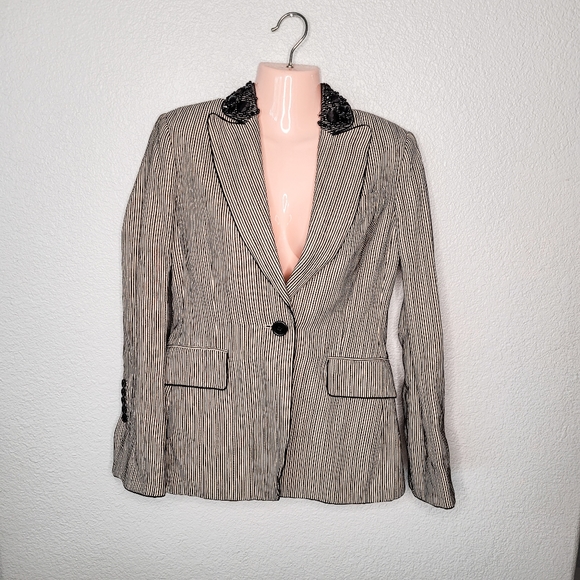 BCBGMAXAZRIA Striped Blazer - Picture 1 of 6